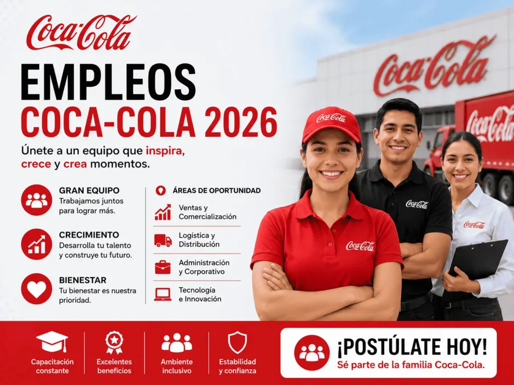 Empleos Coca-Cola 2026: Requisitos, Beneficios y Oportunidades para Trabajar en Coca-Cola México